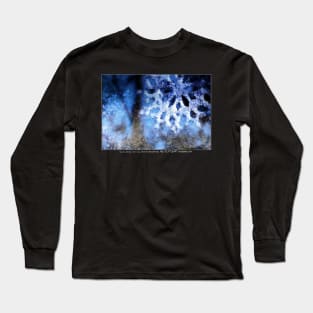 snowflake in blue 8 Long Sleeve T-Shirt